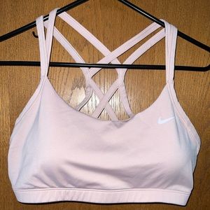 Light pink Nike sports bra racer back
